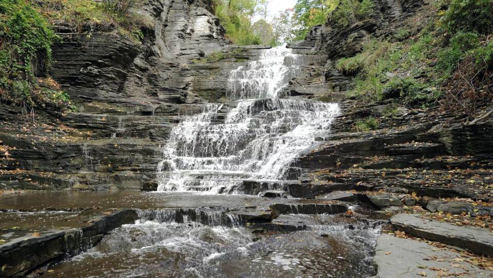 Cascadilla Falls, by A. R. Ammons