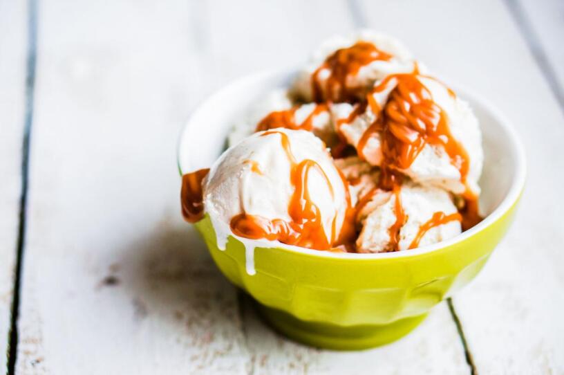 caramel on ice cream