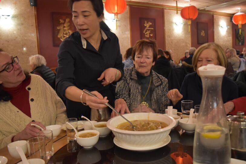 The club is served a soup full of mushrooms, including Cordyceps.