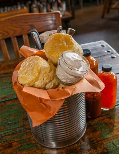 Biscuits at Sweet Cheeks Q