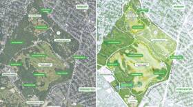 Two side by side maps show